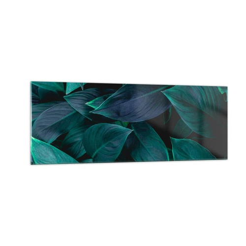 Billede på glas - Grønt i sig selv - 140x50 cm