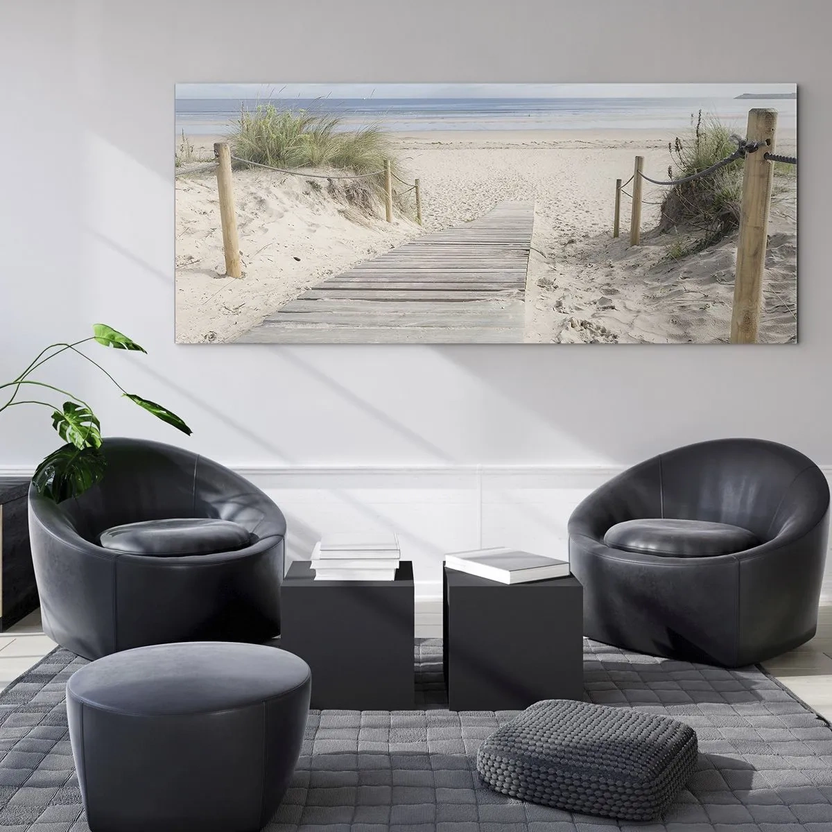 Billede på glas - Ud over horisonten - 160x50 cm