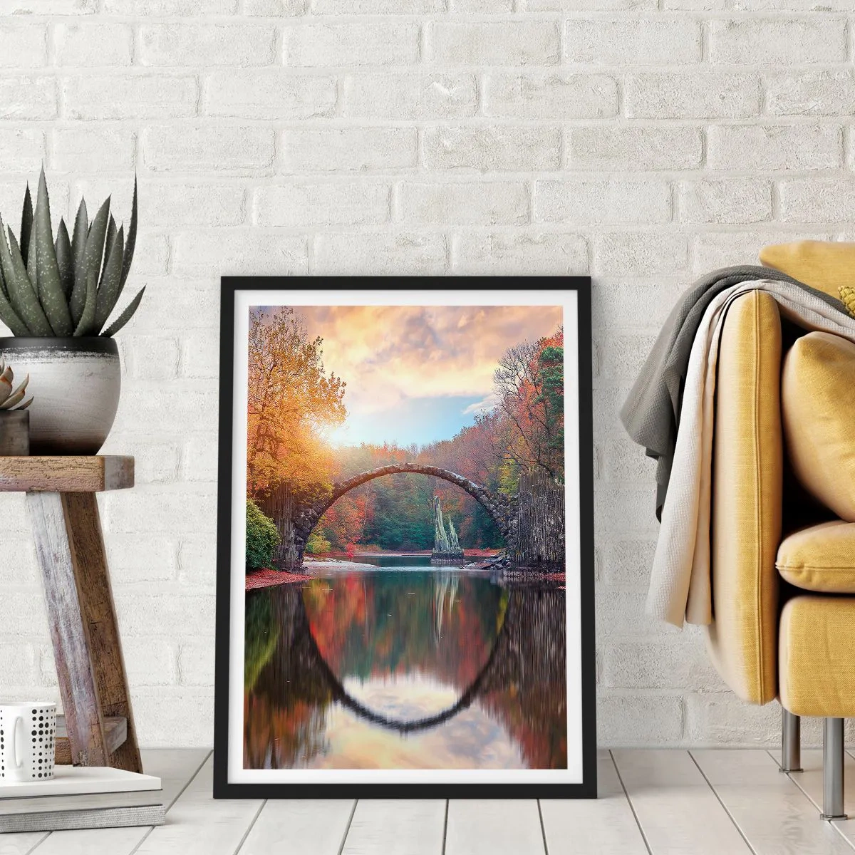 Plakat i sort ramme - På den anden side af spejlet - 40x50 cm