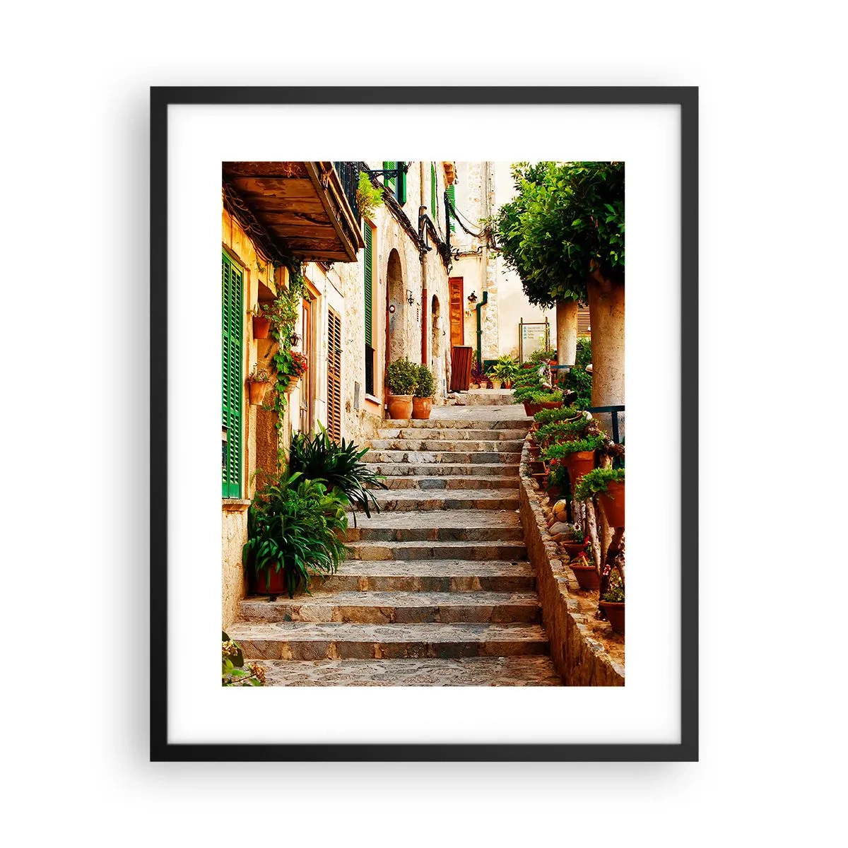 Plakat i sort ramme - Magien ved en spansk ferie - 40x50 cm
