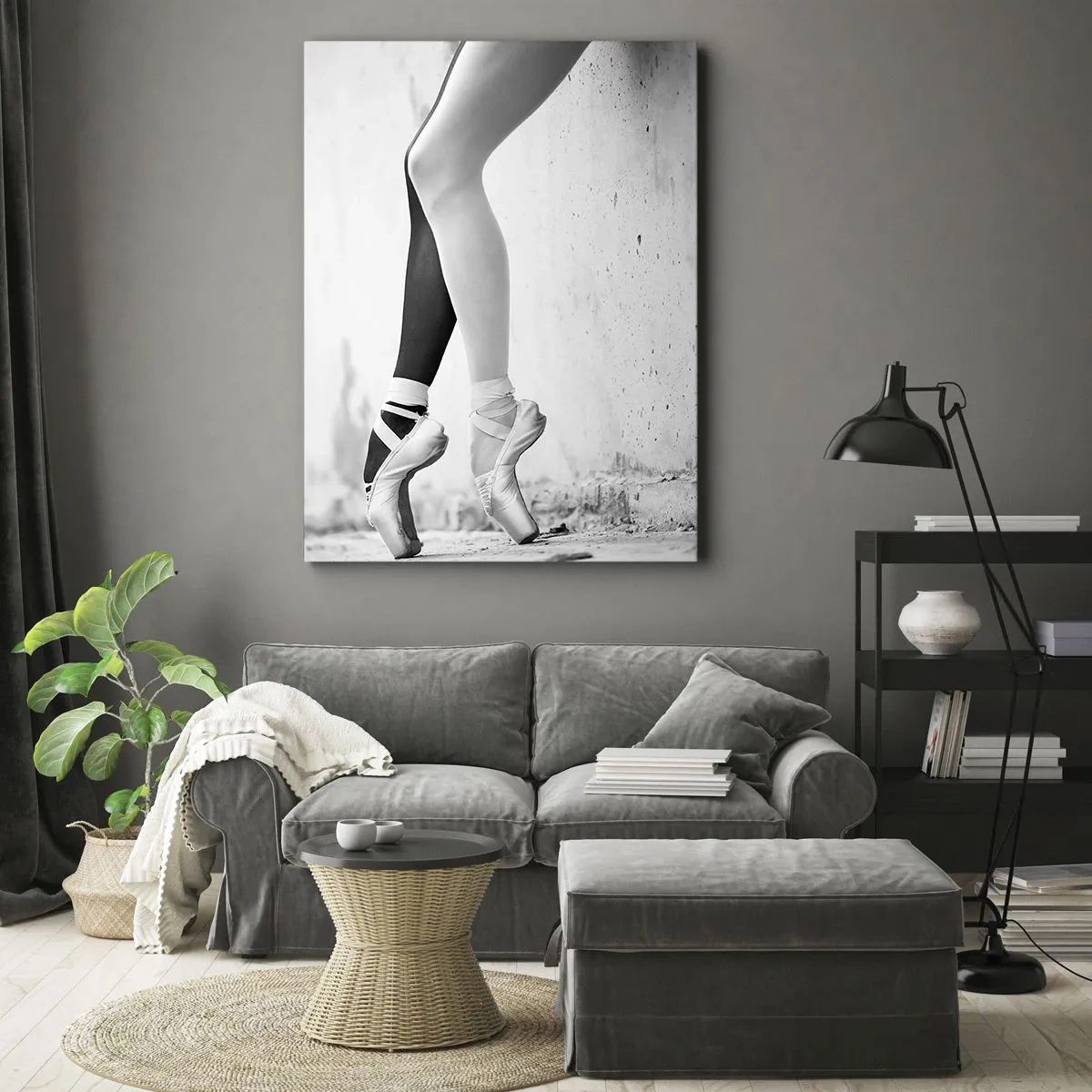 Lærredstryk - Billede på lærred - Ballerina, voila! - 70x100 cm