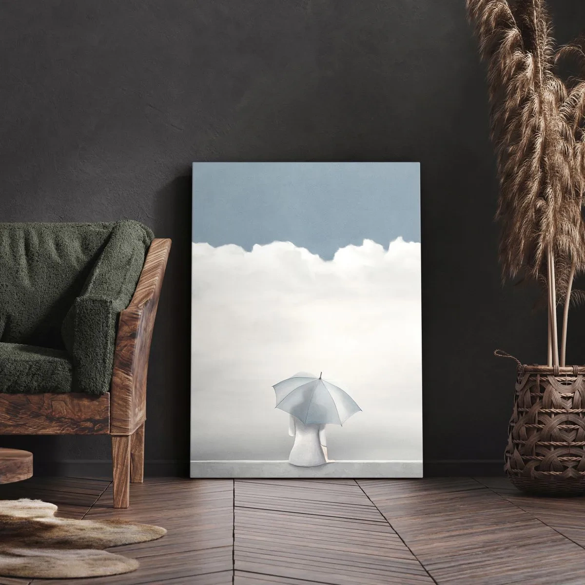 Lærredstryk - Billede på lærred - På kanten af virkelighed og drømme - 50x70 cm