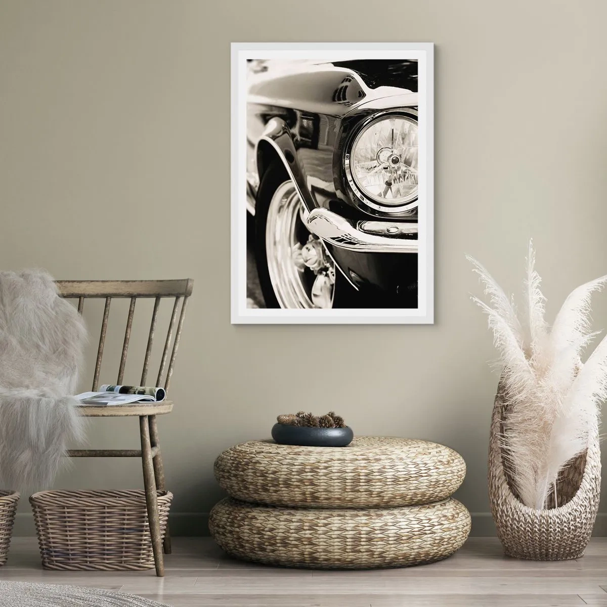 Plakat i hvid ramme - Vedvarende glans - 70x100 cm