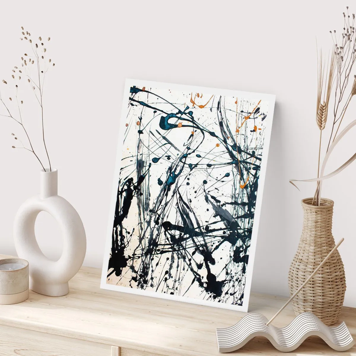 Plakat - Ekspressionistisk abstraktion - 30x40 cm