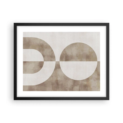 Plakat i sort ramme - Ligheder og forskelle - 50x40 cm