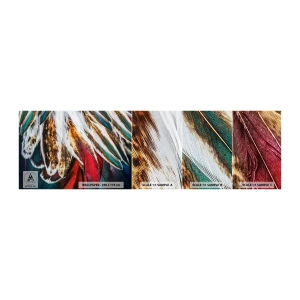 Prøve Fototapet Selvklæbende Deluxe Sticker - Flyvningens hemmeligheder - Abstraktion, Stykke, Boho - 100x30 cm