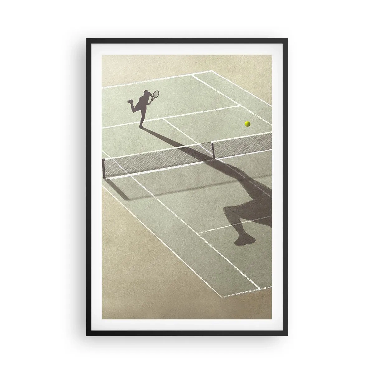 Plakat i sort ramme - Overvind dig selv - 61x91 cm