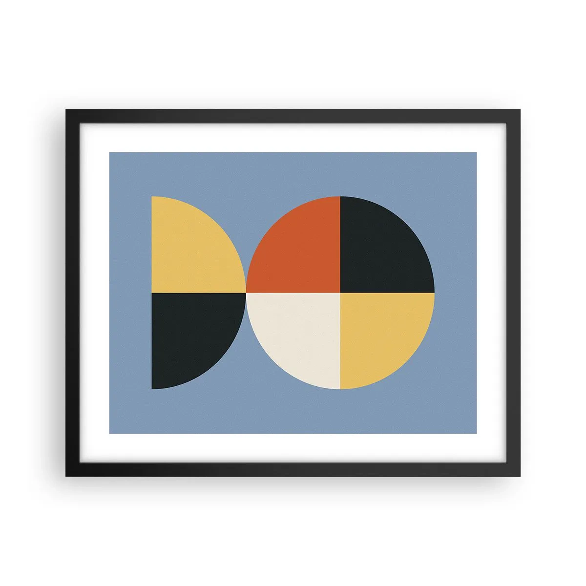 Plakat i sort ramme - Se og tæl - 50x40 cm