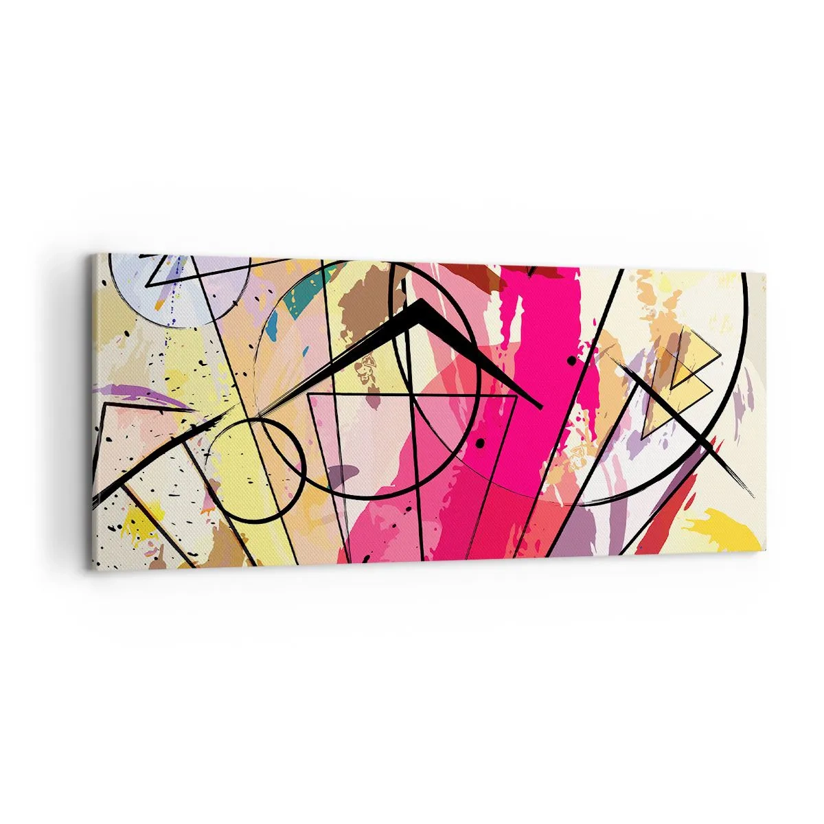 Lærredstryk - Billede på lærred - Eksplosion - 100x40 cm