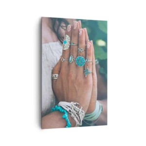 Lærredstryk - Billede på lærred - Velkommen til værens centrum - 80x120 cm