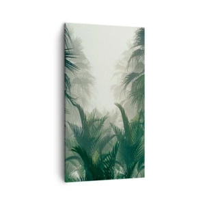 Lærredstryk - Billede på lærred - Tropisk mysterium - 45x80 cm