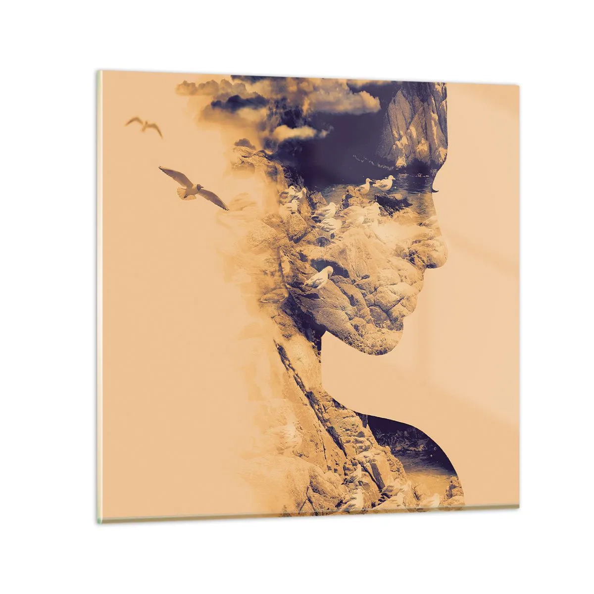 Billede på glas - Smuk af natur - 70x70 cm