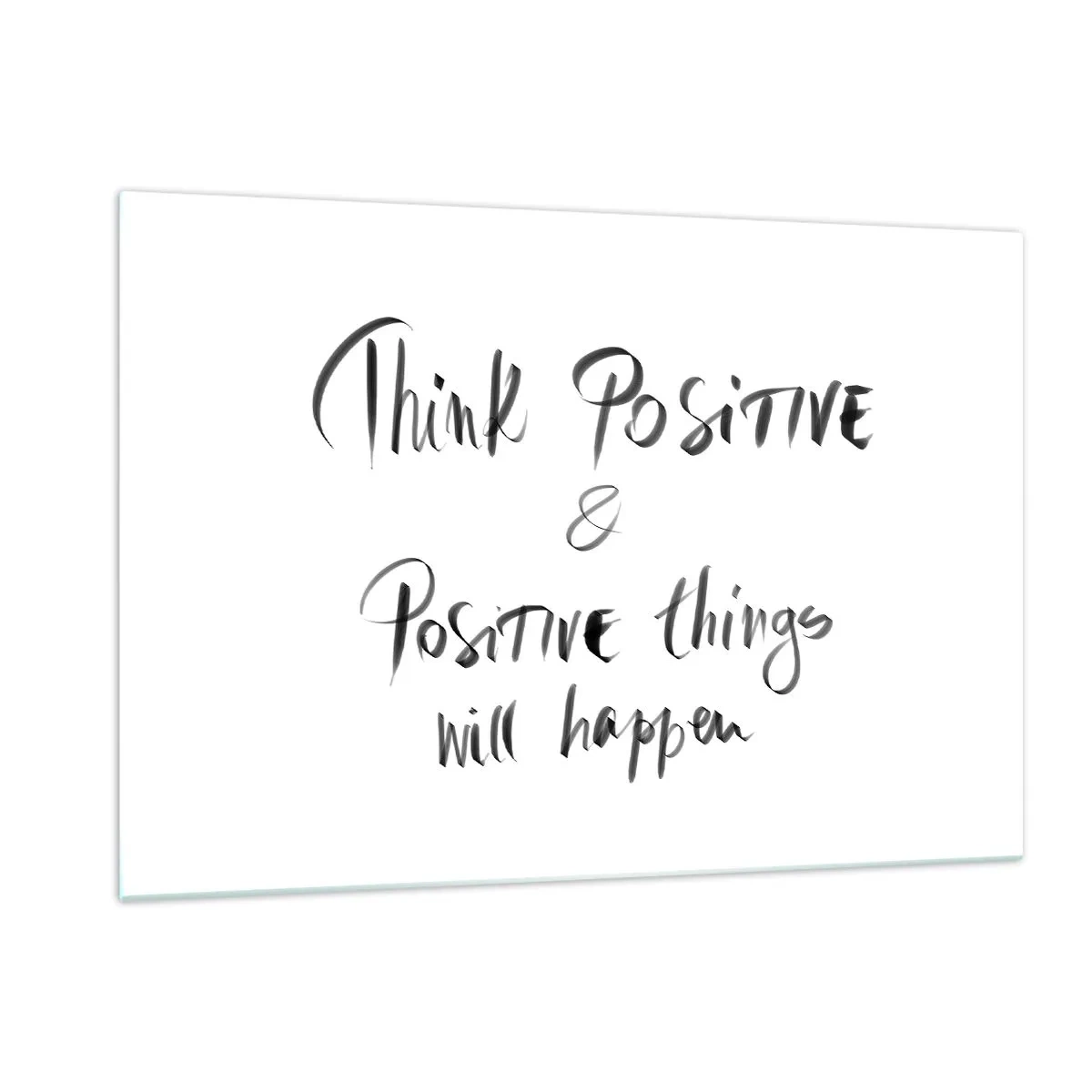 Billede på glas - Hvordan skal man leve? - 120x80 cm