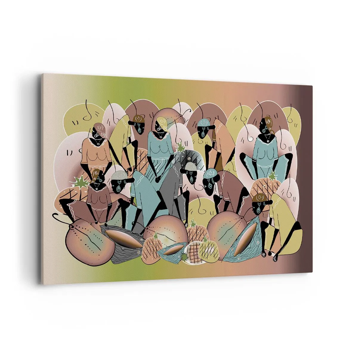 Lærredstryk - Billede på lærred - Den store fejring er på vej - 100x70 cm