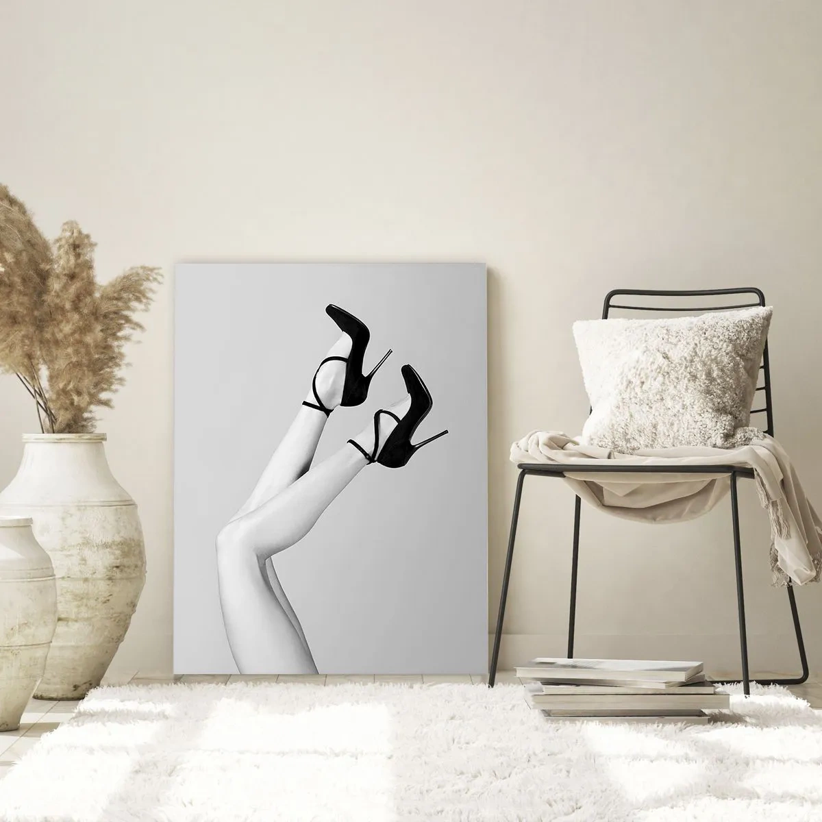 Billede på glas - På hovedet - 80x120 cm