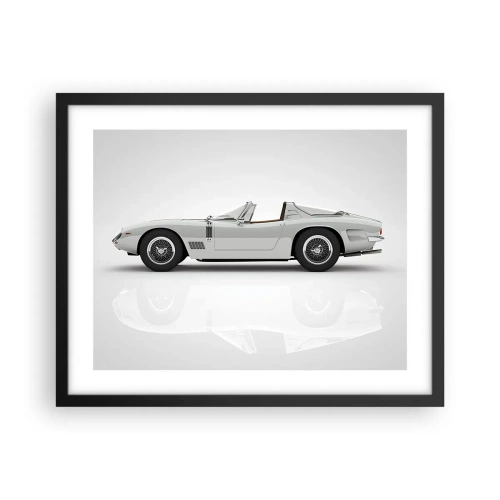 Plakat i sort ramme - Løftet om sjov - 50x40 cm
