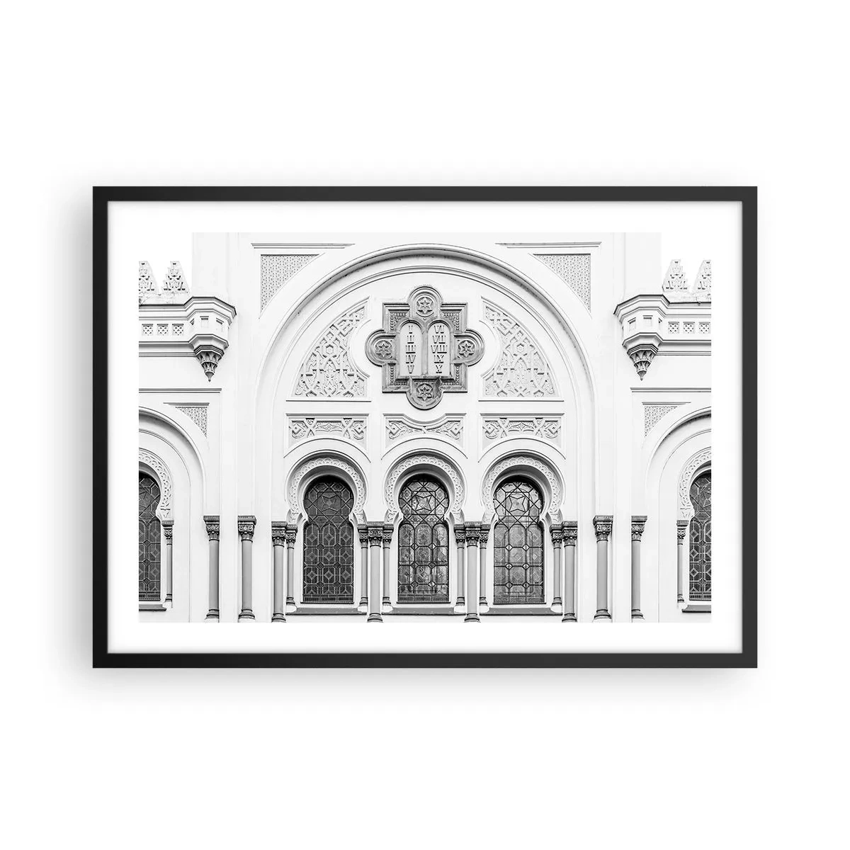 Plakat i sort ramme - På grænsen mellem kulturer - 70x50 cm