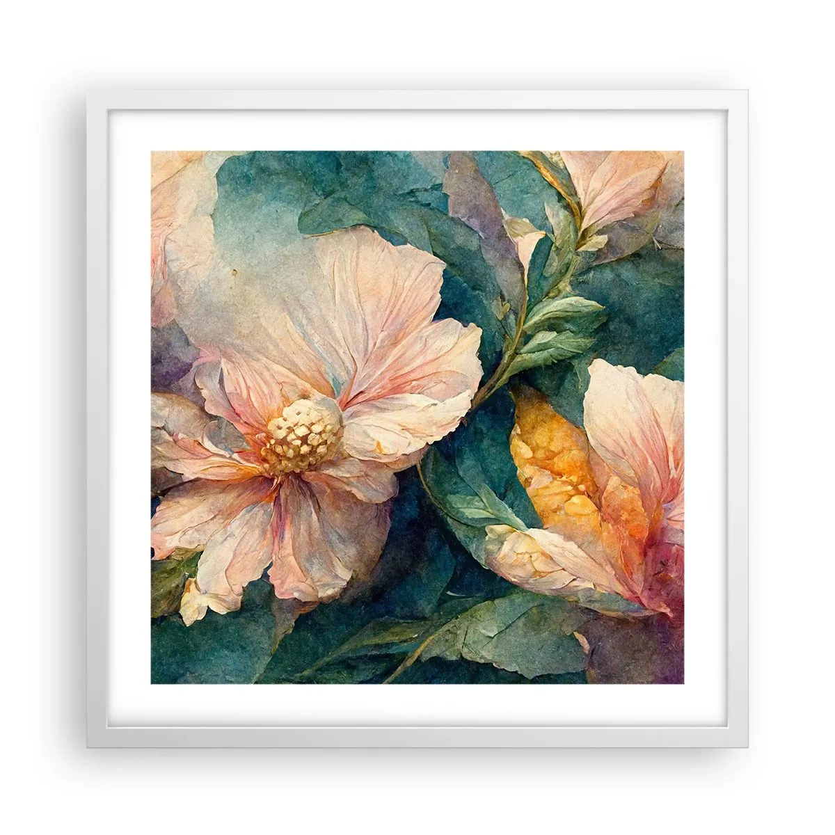 Plakat i hvid ramme - Subtiliteten selv - 50x50 cm