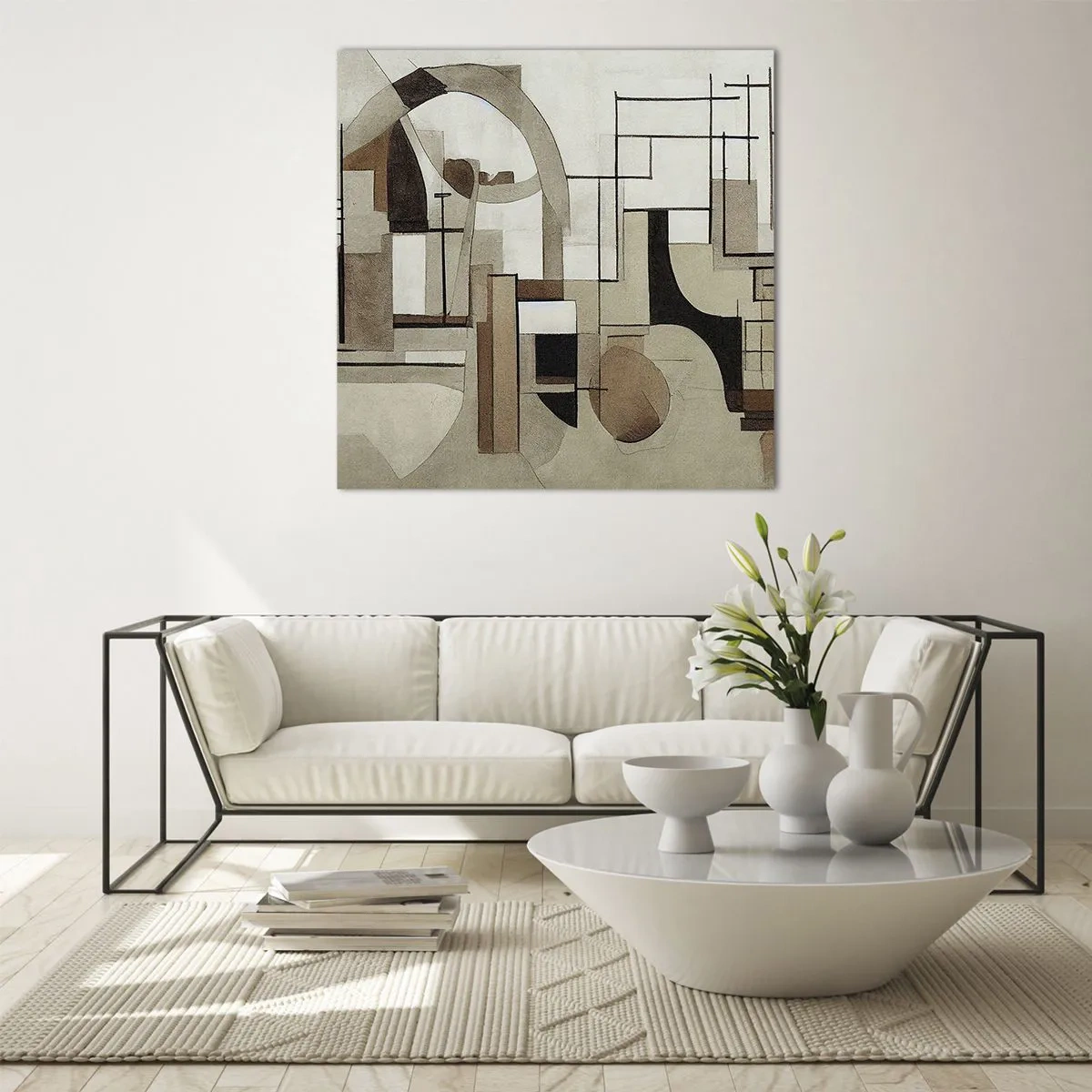 Billede på glas - Bybillede 2.0 - 60x60 cm