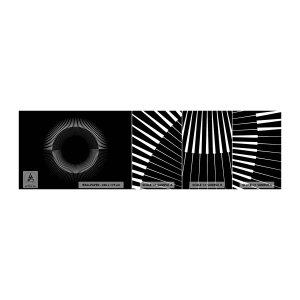 Prøve Fototapet Selvklæbende Deluxe Sticker - Sort sol - Mørk, Sol, Hjul - 100x30 cm