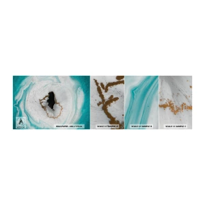 Prøve Fototapet Selvklæbende Deluxe Sticker - Kom indenfor - Abstraktion, Stykke, Sten - 100x30 cm