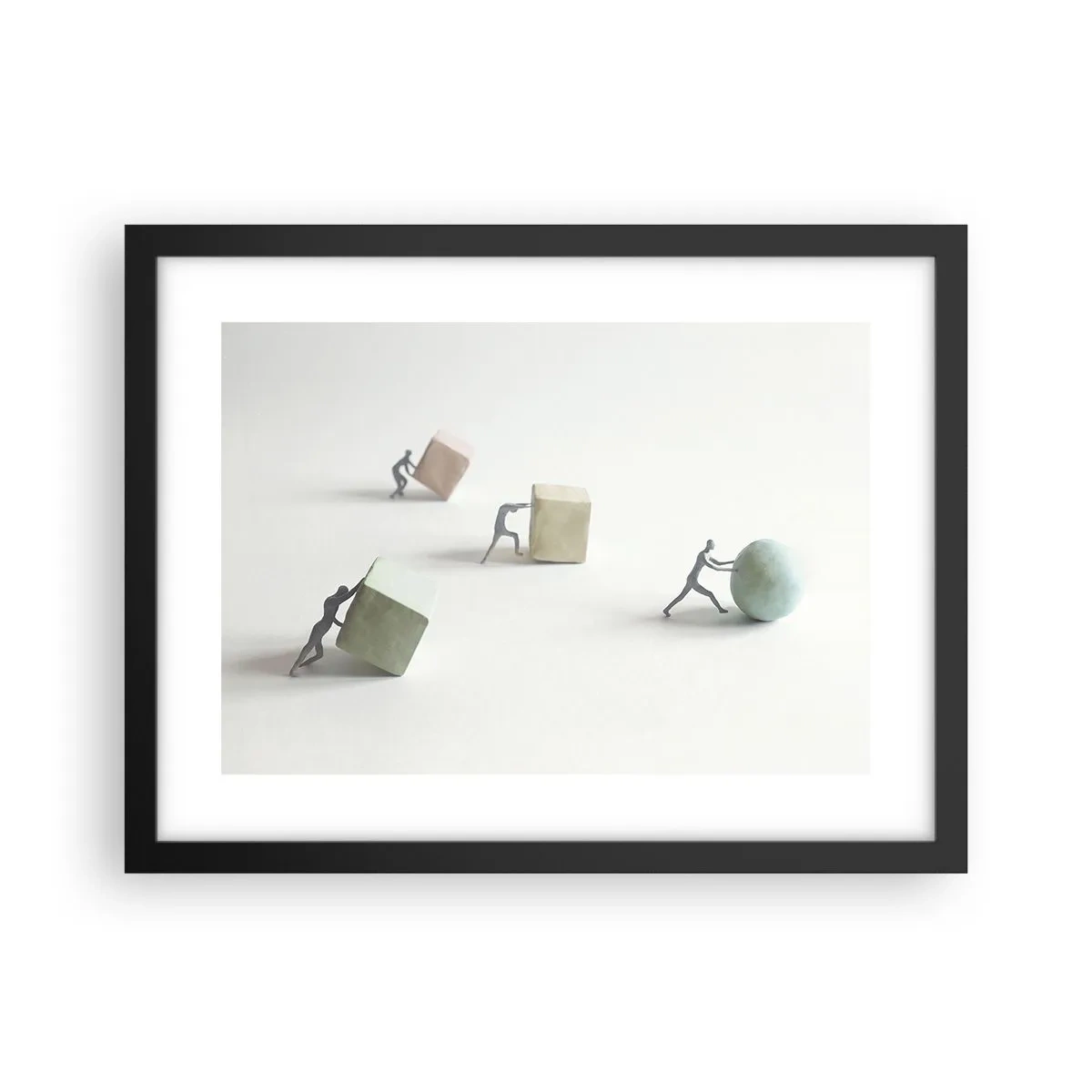 Plakat i sort ramme - Selve livet - 40x30 cm