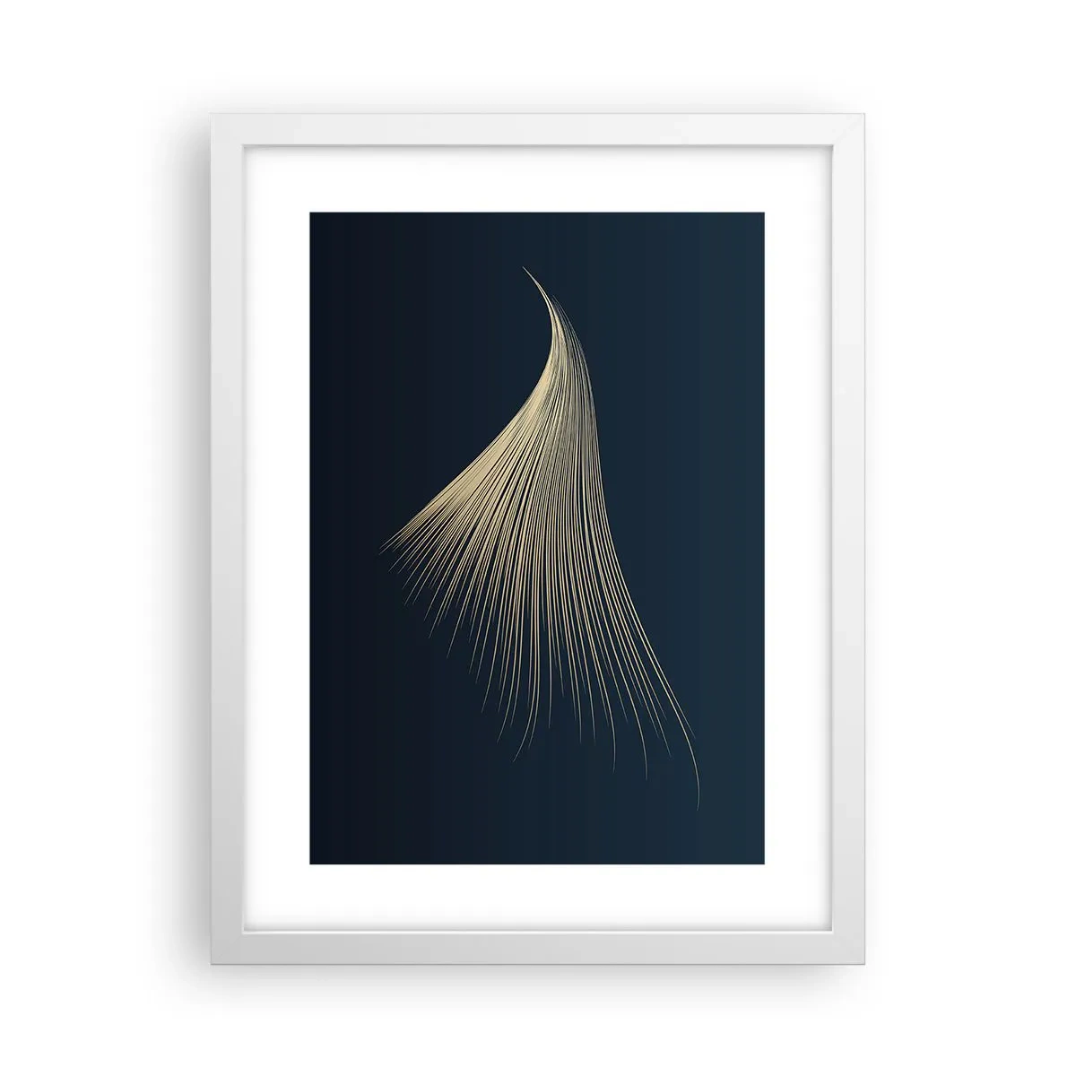 Plakat i hvid ramme - Som en engels hår - 30x40 cm