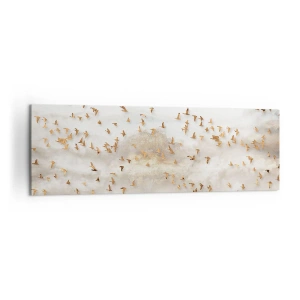 Lærredstryk - Billede på lærred - Det er på tide... - 160x50 cm