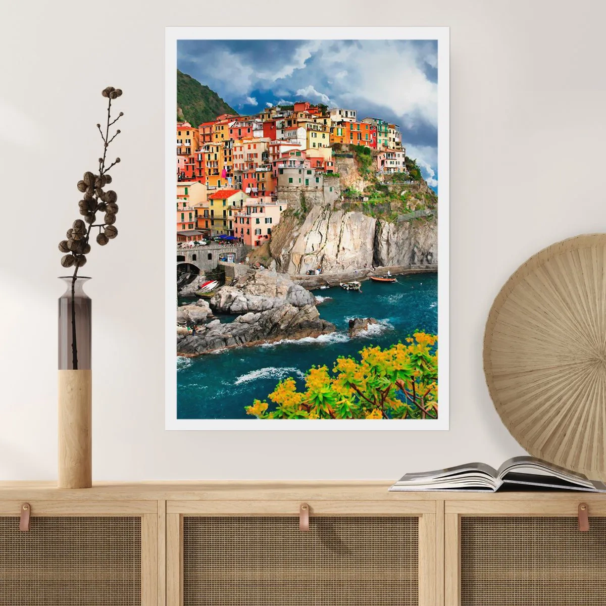 Plakat - En klynge klæber sig til klipperne - 40x50 cm