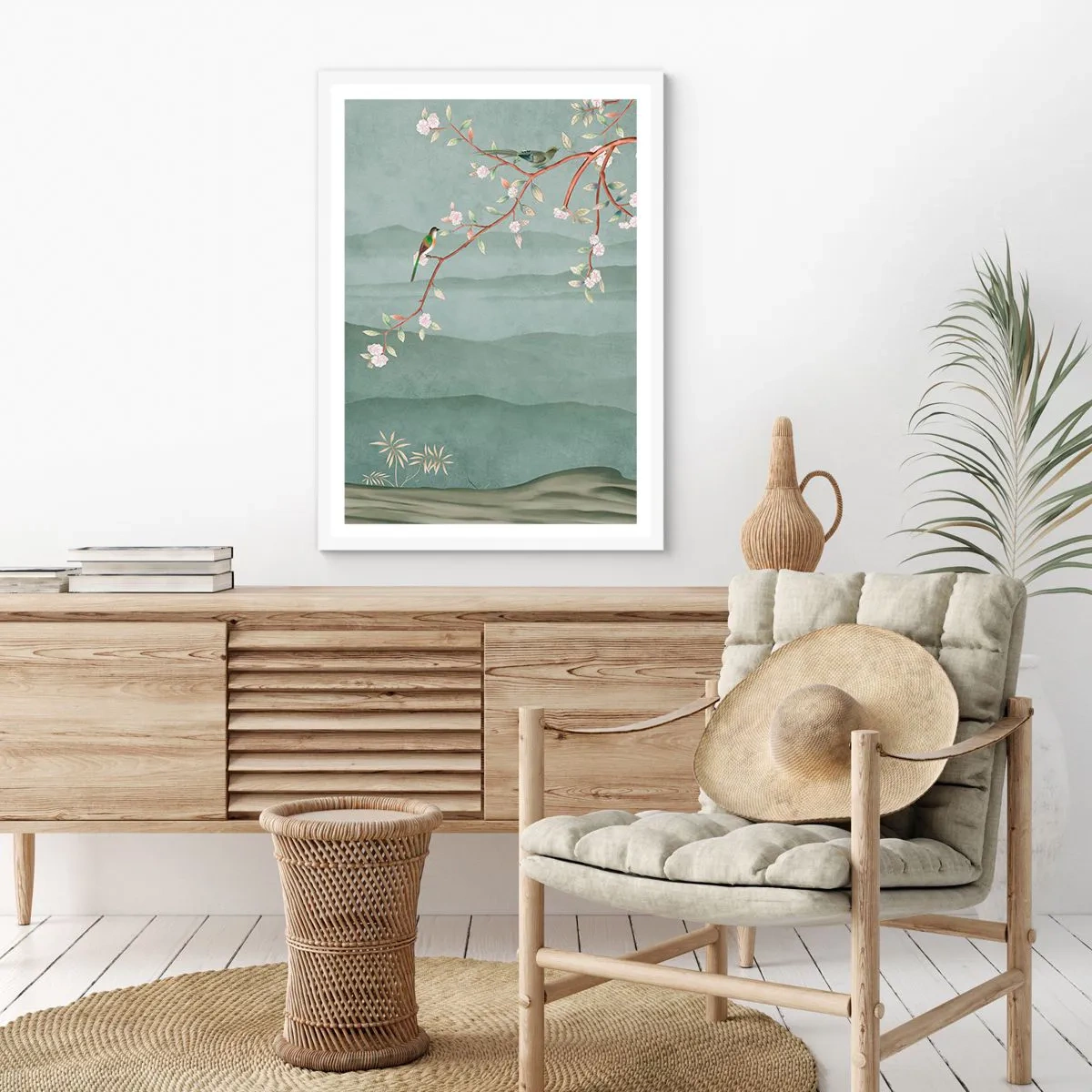 Plakat i hvid ramme - Forår, ah, det er dig - 40x50 cm