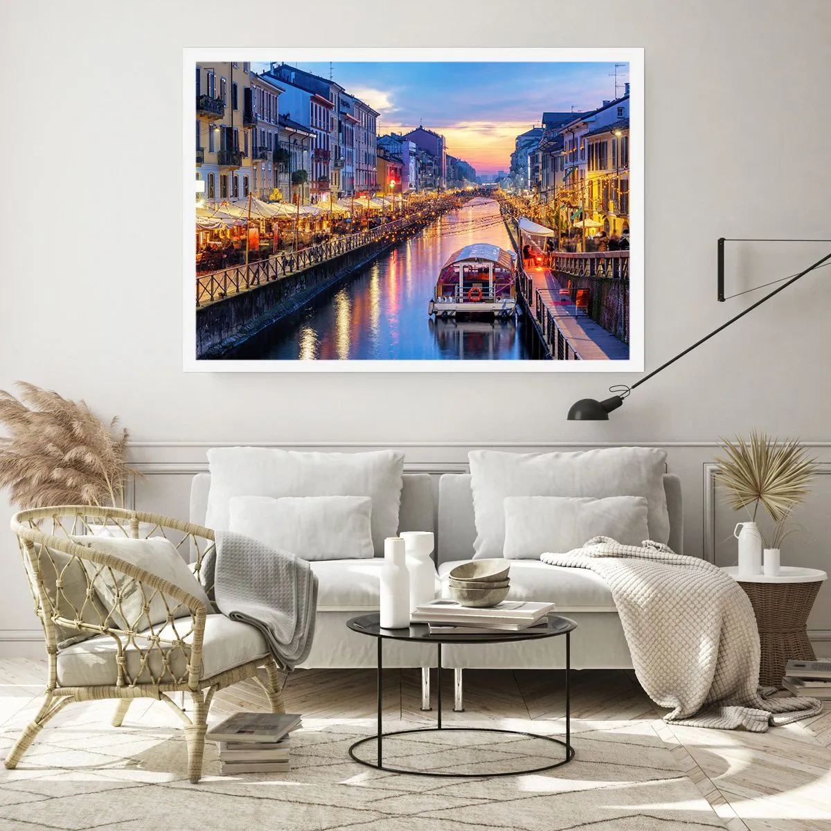 Plakat - En aften med lys og sjov - 50x40 cm