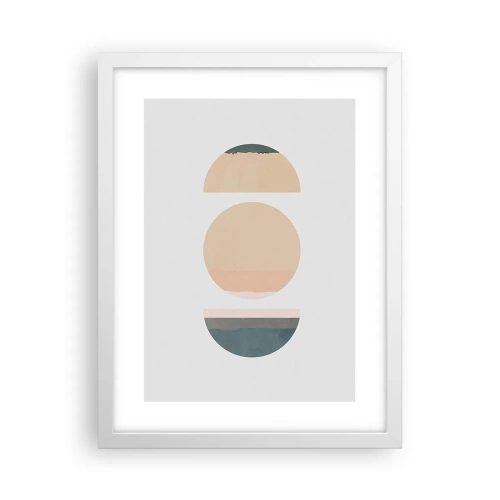 Plakat i hvid ramme - Hjul for hjul - 30x40 cm