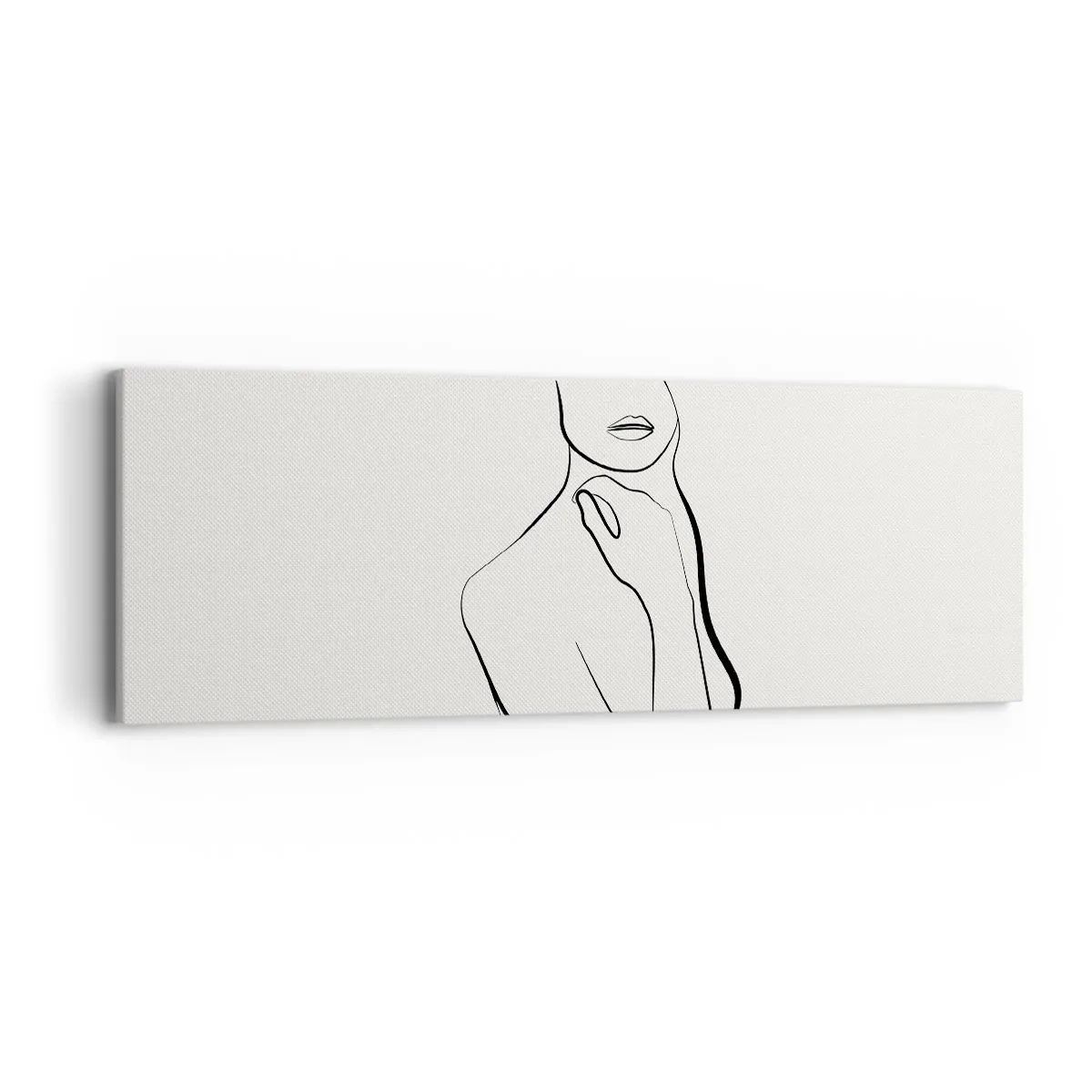 Lærredstryk - Billede på lærred - Bølge af melankoli - 90x30 cm