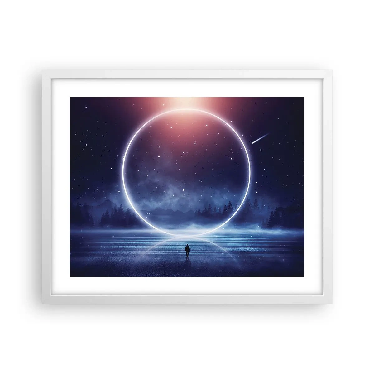 Plakat i hvid ramme - De er allerede her... - 50x40 cm