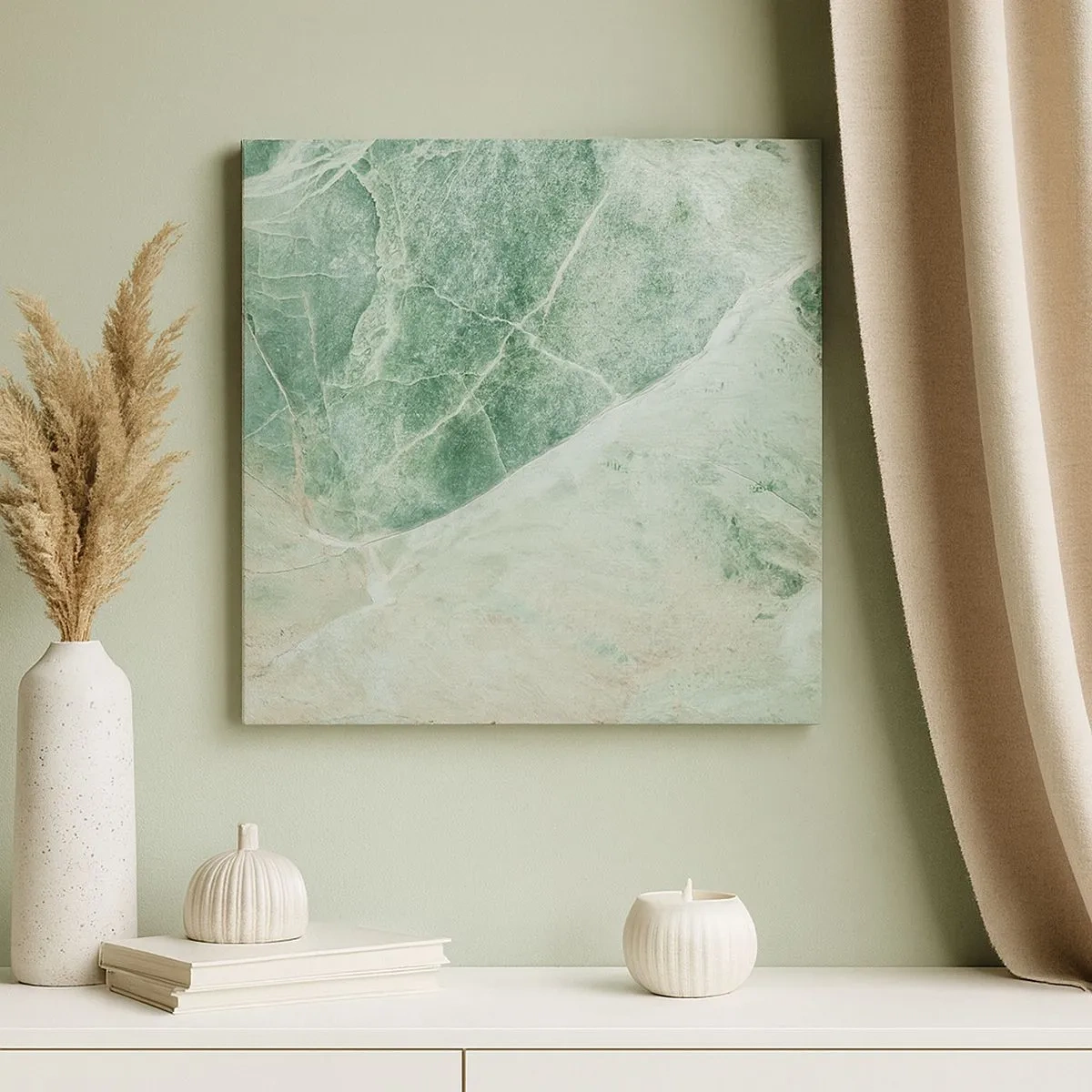 Lærredstryk - Billede på lærred - Den ædle kølighed af sten - 30x30 cm