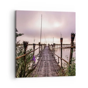 Lærredstryk - Billede på lærred - Den stille og rolige atmosfære i Asien - 70x70 cm