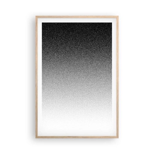 Plakat i ramme af lyst egetræ - På vej mod lyset - 61x91 cm