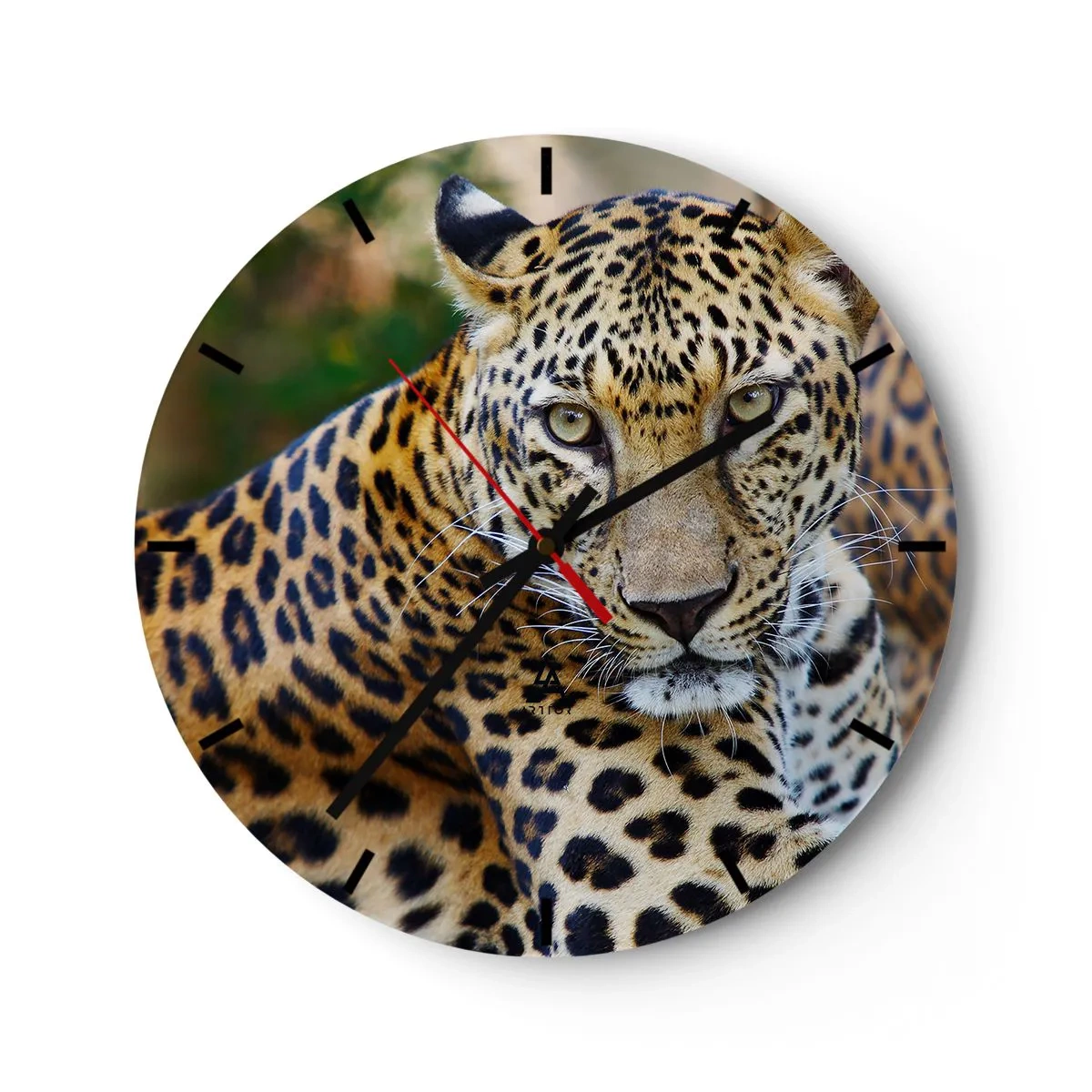Vægur, Uret - Gepard i sine naturlige omgivelser - 30x30cm - Vild og rolig - Moderne vægdekoration til stue, køkken og soveværelse ARTTOR