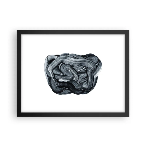 Plakat i sort ramme - Så enkelt er det ikke - 40x30 cm