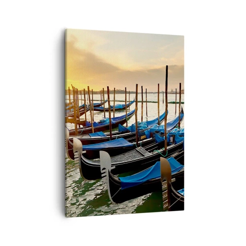 Lærredstryk - Billede på lærred - Før travlheden kommer - 50x70 cm