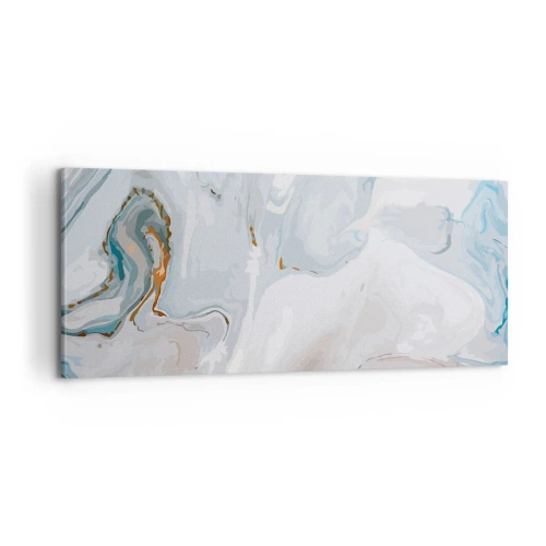 Lærredstryk - Billede på lærred - Hvid opløftet - 100x40 cm