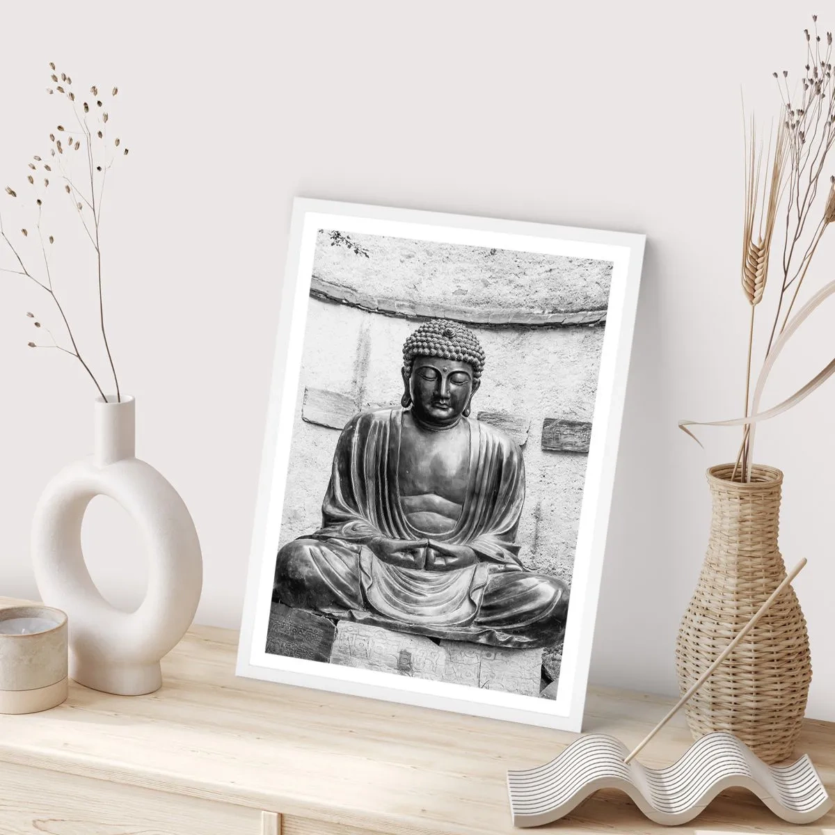 Plakat i hvid ramme - Ved fredens kilde - 30x40 cm