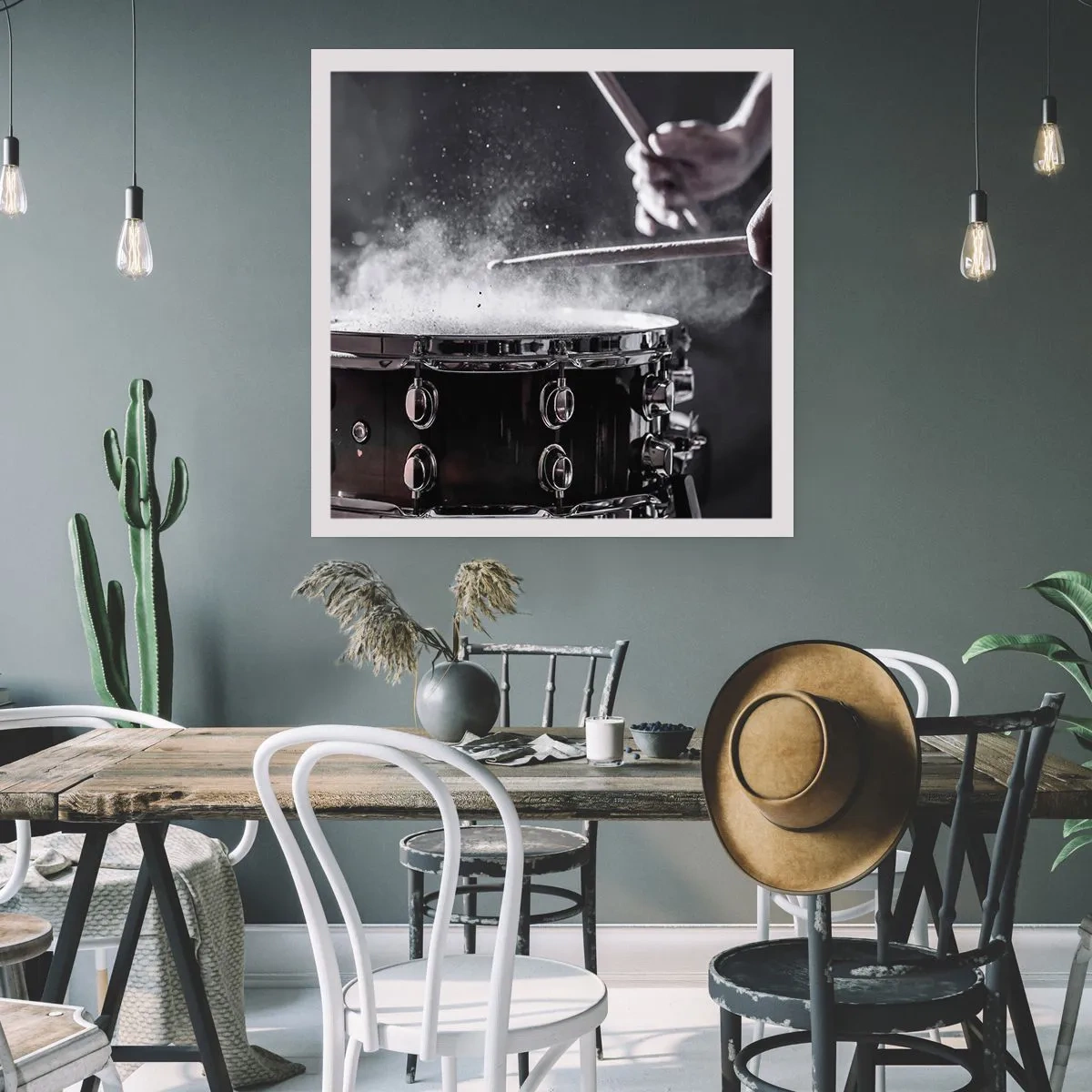 Plakat - Musikkens puls - 50x50 cm