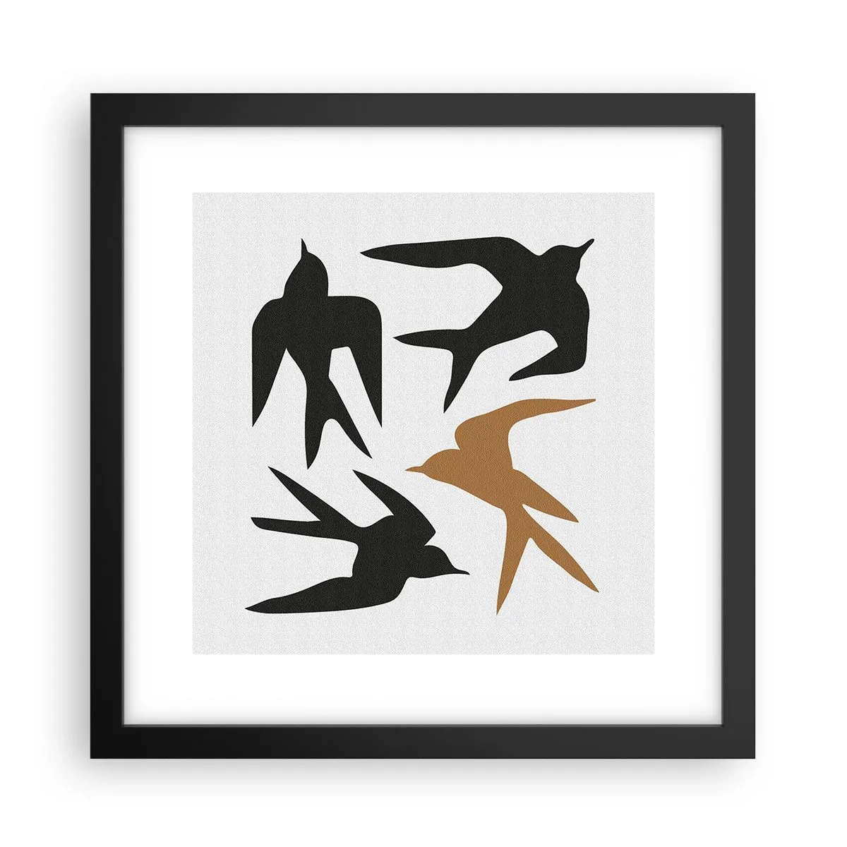 Plakat i sort ramme - Sluge spil - 30x30 cm