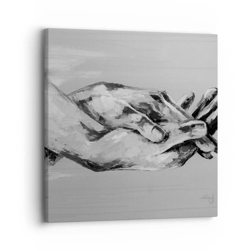 Lærredstryk - Billede på lærred - Begyndelsen ... - 30x30 cm