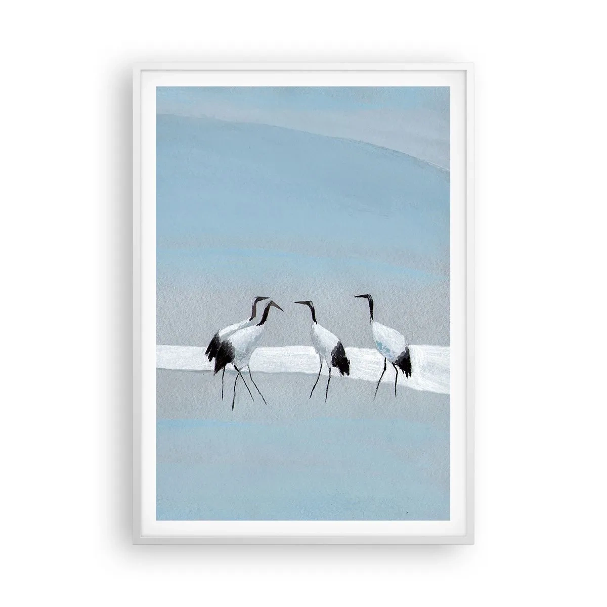 Plakat i hvid ramme - Efter en varm dag - 70x100 cm