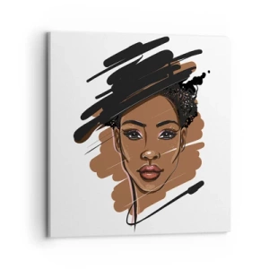 Lærredstryk - Billede på lærred - Sød som chokolade - 70x70 cm