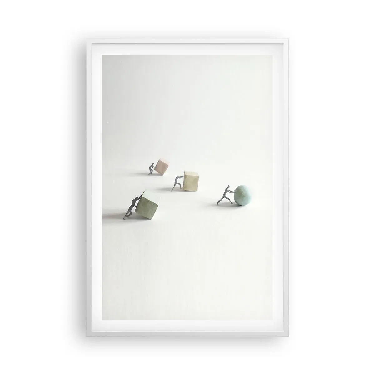 Plakat i hvid ramme - Selve livet - 61x91 cm