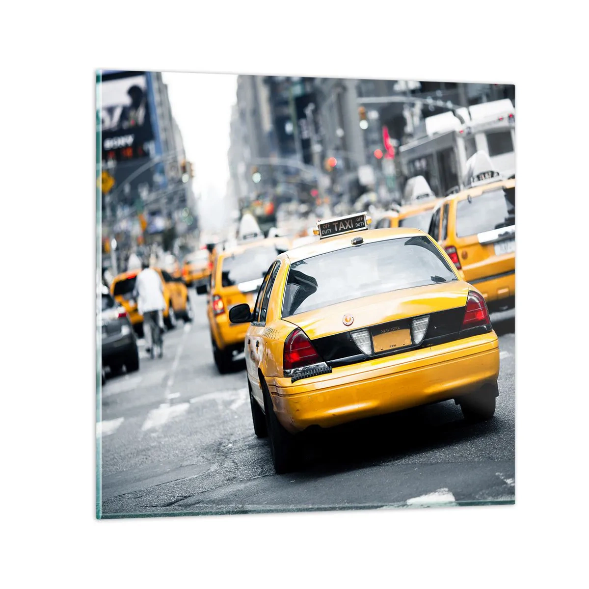 Billede på glas - Kun i denne by - 60x60 cm