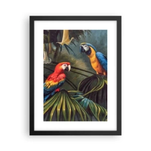 Plakat i sort ramme - Romantik i troperne - 30x40 cm